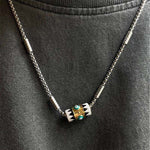 Buddha Stones Copper Enamel Evil Eye Protection Pendant Necklace
