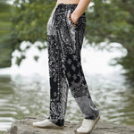 Buddha Stones Cotton Various Paisley Pattern Men's Tapered Pants With Pockets