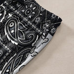 Buddha Stones Cotton Various Paisley Pattern Men's Tapered Pants With Pockets