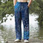 Buddha Stones Cotton Various Paisley Pattern Men's Tapered Pants With Pockets