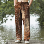 Buddha Stones Cotton Various Paisley Pattern Men's Tapered Pants With Pockets