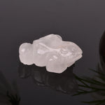 FREE Today: Wealth and Healing Natural Green Aventurine Clear Quartz Frog Crystal & Stone Decor