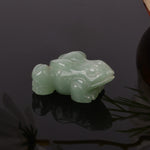 FREE Today: Wealth and Healing Natural Green Aventurine Clear Quartz Frog Crystal & Stone Decor