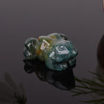 FREE Today: Wealth and Healing Natural Green Aventurine Clear Quartz Frog Crystal & Stone Decor