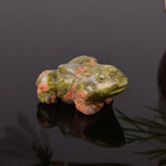 Buddha Stones Natural Green Aventurine Clear Quartz Frog Wealth Crystal & Stone Decor