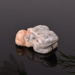 FREE Today: Wealth and Healing Natural Green Aventurine Clear Quartz Frog Crystal & Stone Decor