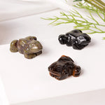 FREE Today: Wealth and Healing Natural Green Aventurine Clear Quartz Frog Crystal & Stone Decor