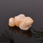 FREE Today: Wealth and Healing Natural Green Aventurine Clear Quartz Frog Crystal & Stone Decor