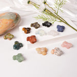 FREE Today: Wealth and Healing Natural Green Aventurine Clear Quartz Frog Crystal & Stone Decor