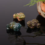 FREE Today: Wealth and Healing Natural Green Aventurine Clear Quartz Frog Crystal & Stone Decor