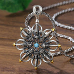 Buddha Stones Copper Lotus New Beginning Pendant Necklace