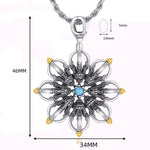 Buddha Stones Copper Lotus New Beginning Pendant Necklace