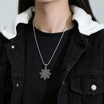 Buddha Stones Copper Lotus New Beginning Pendant Necklace