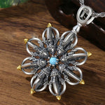 Buddha Stones Copper Lotus New Beginning Pendant Necklace