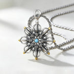 Buddha Stones Copper Lotus New Beginning Pendant Necklace