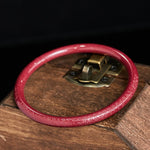 Buddha Stones Cinnabar Plain Heart Sutra Calm Bracelet Bangle