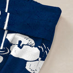 Buddha Stones Cotton Linen Lotus Leaf Pattern Women's Elastic Waist Wide Leg Pants With Pockets