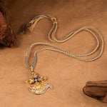 Buddha Stones Copper Vajra Grounding Tibetan Relief Carved Totem Charm Necklace Pendant