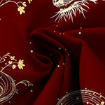 Buddha Stones Cotton Linen Dragon Wave Pattern Women's Elastic Waist Wide Leg Pants With Pockets