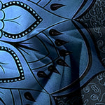 Buddha Stones Cotton Linen Mandala Pattern Women's Elastic Waist Wide Leg Pants With Pockets