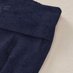 Buddha Stones Cotton Linen Dragonfly Ripple Pattern Women's Elastic Waist Wide Leg Pants With Pockets