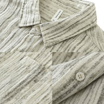 Buddha Stones Summer Casual Minimalist Button-Up Striped Men's Short Sleeve Shirts With Decorative Pocket