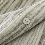 Buddha Stones Summer Casual Minimalist Button-Up Striped Men's Short Sleeve Shirts With Decorative Pocket