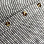 Buddha Stones Summer Half Button Fine Striped Men's Short Sleeve Shirts