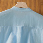 Buddha Stones Summer Casual Pintuck Front Solid Women's Sleeveless Shirts