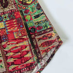 Buddha Stones Summer Boho Vintage Button-Up Geometric Men's Short Sleeve Shirts