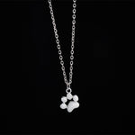 Buddha Stones 925 Sterling Silver Cat Paw Blessing Necklace