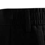 Buddha Stones Summer Casual Classic Zipper Button Solid Bermuda Shorts Men's With Pockets