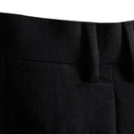 Buddha Stones Summer Casual Classic Zipper Button Solid Bermuda Shorts Men's With Pockets
