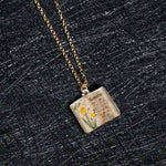 FREE Today: Healing and Luck Copper Birth Flower Strengthen Book Design Pendant Necklace