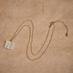 Buddha Stones Copper Birth Flower Strengthen Book Design Balance Pendant Necklace