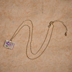FREE Today: Healing and Luck Copper Birth Flower Strengthen Book Design Pendant Necklace