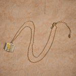 FREE Today: Healing and Luck Copper Birth Flower Strengthen Book Design Pendant Necklace