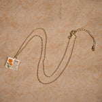 FREE Today: Healing and Luck Copper Birth Flower Strengthen Book Design Pendant Necklace
