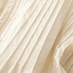 Buddha Stones Summer Elegant Pleated Solid Women's Short Sleeve T-Shirts