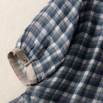 Buddha Stones Summer Vintage Button Up Plaid Women's Short Sleeve Shirts