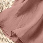 Buddha Stones Summer Casual Ruffled Collar Back Button-up Solid Women's Sleeveless Shirts