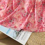 Buddha Stones Summer Elegant Mandarin Collar Side Slit Floral Print Women's Sleeveless Shirts