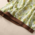 Buddha Stones Summer Vintage Crew Neck Floral Print Women's Short Sleeve T-Shirts