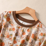 Buddha Stones Summer Vintage Crew Neck Floral Print Women's Short Sleeve T-Shirts