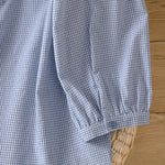 Buddha Stones Spring Button-Up Gingham Women's Long Sleeve Shirts