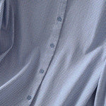 Buddha Stones Spring Button-Up Gingham Women's Long Sleeve Shirts
