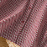Buddha Stones Spring Button-Up Gingham Women's Long Sleeve Shirts