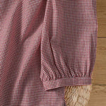 Buddha Stones Spring Button-Up Gingham Women's Long Sleeve Shirts