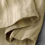 Buddha Stones Summer Casual Drawstring Stripe Elastic Waist Women's Straight Leg Pants With Pockets