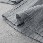 Buddha Stones Summer Casual Drawstring Stripe Elastic Waist Women's Straight Leg Pants With Pockets